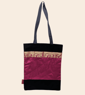 Saree reversible canvas totes