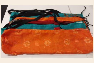 Saree yoga mat bags - Bright 3
